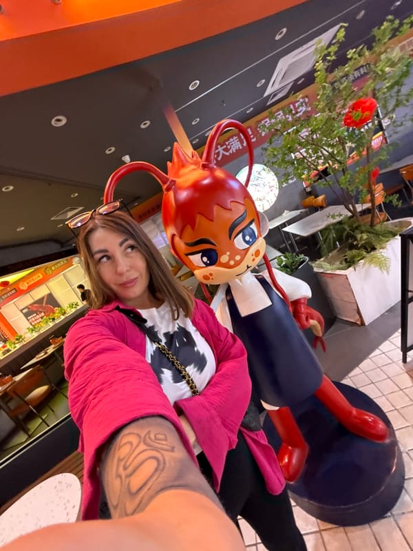 Hot pot, arcade games, and a giant shrimp mascot in Huizhou