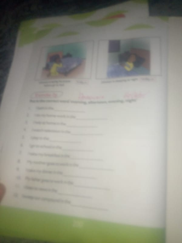Nigerian primary school workbooks photographed page by page in Jauro Yinu