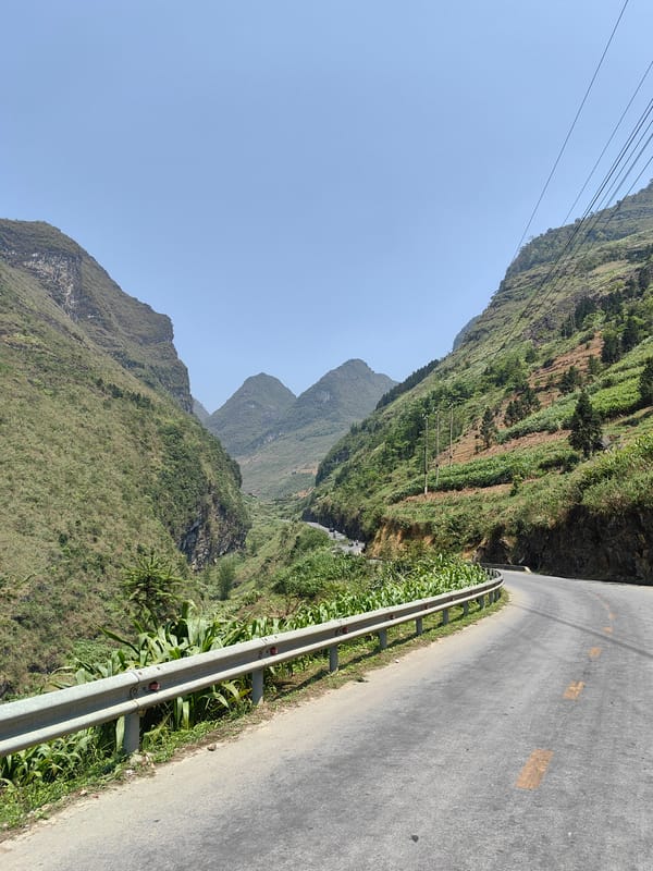 Mountain road documented in Phố Bảng Commune, Vietnam