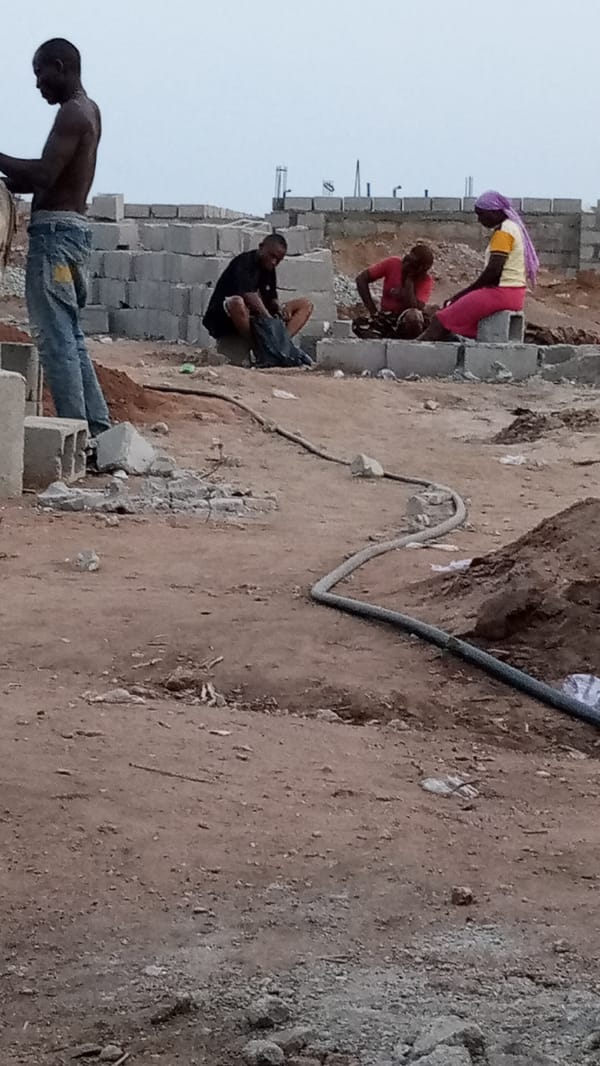 Construction work continues in Adankolo, Nigeria community