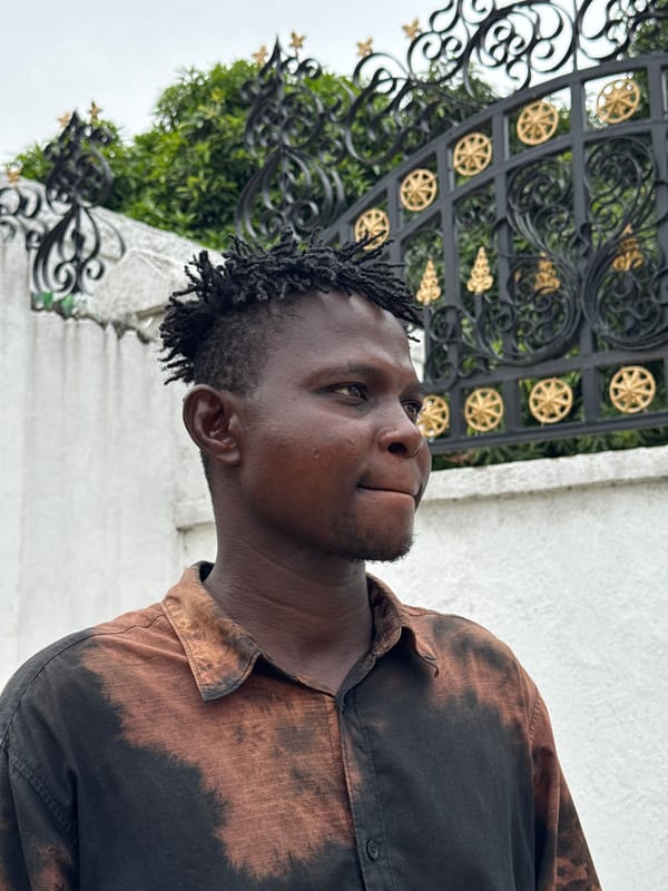 Two men spotted in Ado, Nigeria morning scene