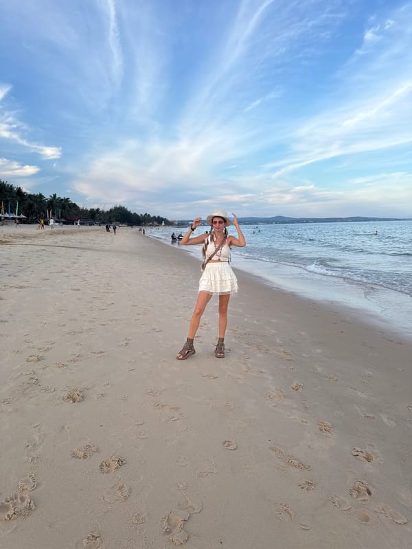 Casual beach morning at Phu Thuy Ward, Vietnam