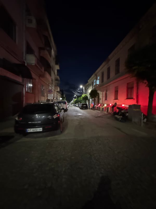 A summer night drifting through Chernivtsi's historic center