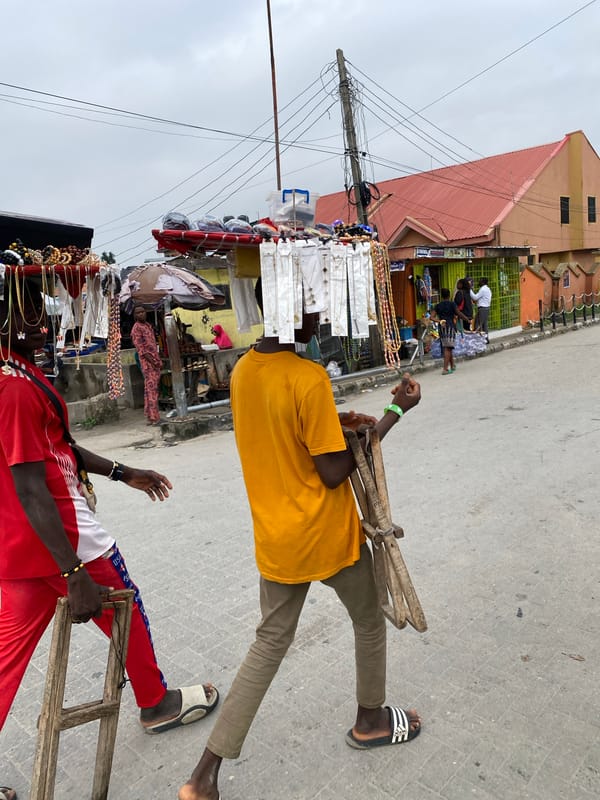 Morning street life documented in Ado, Nigeria neighborhood
