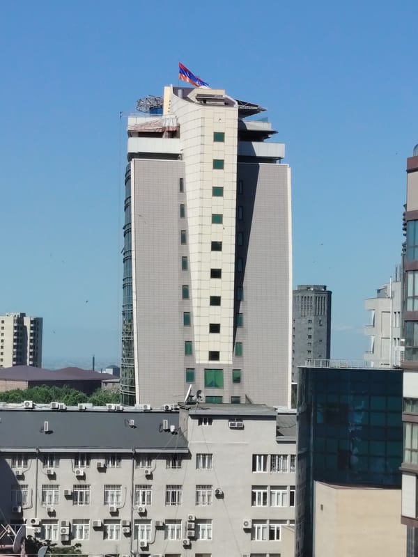 Morning cityscape documented in Yerevan, Armenia