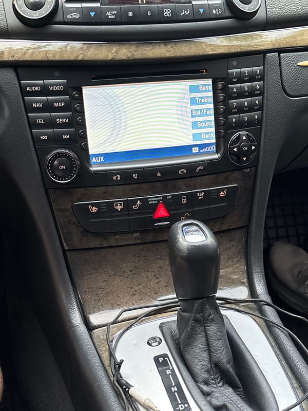 Mercedes interior documented in Plovdiv during early morning hours