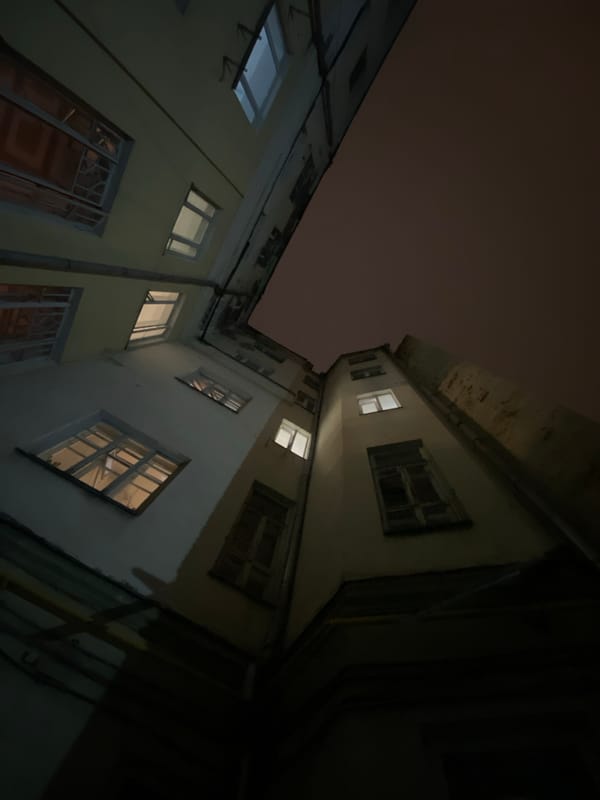 Lit window observed in Moscow building at night