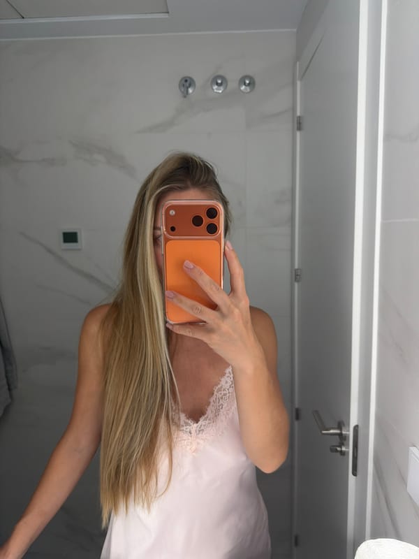 Bathroom mirror selfie in Finestrat, Spain