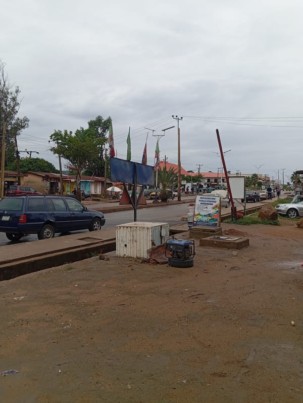 Urban street shows muddy conditions after rainfall