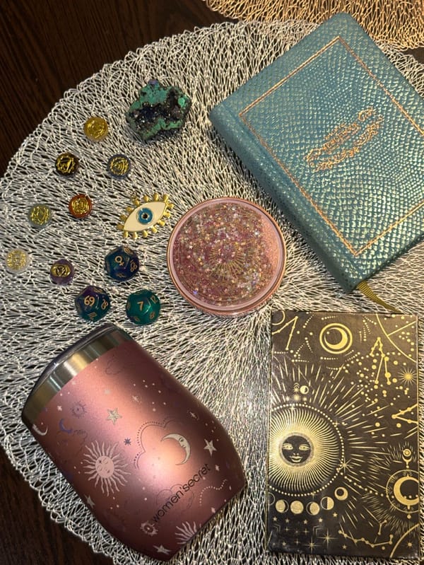 Divination session documented in Yerevan with tarot cards, crystals