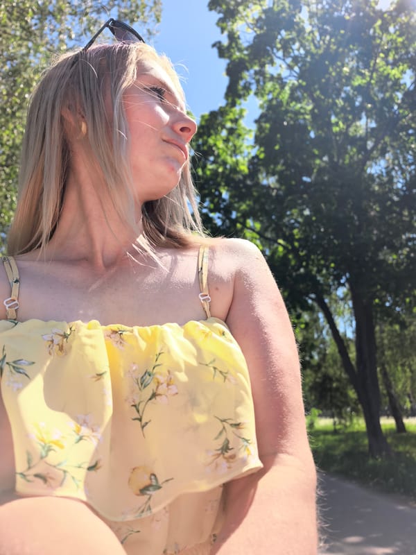 Morning park stroll documented in selfies, Sterlitamak Russia