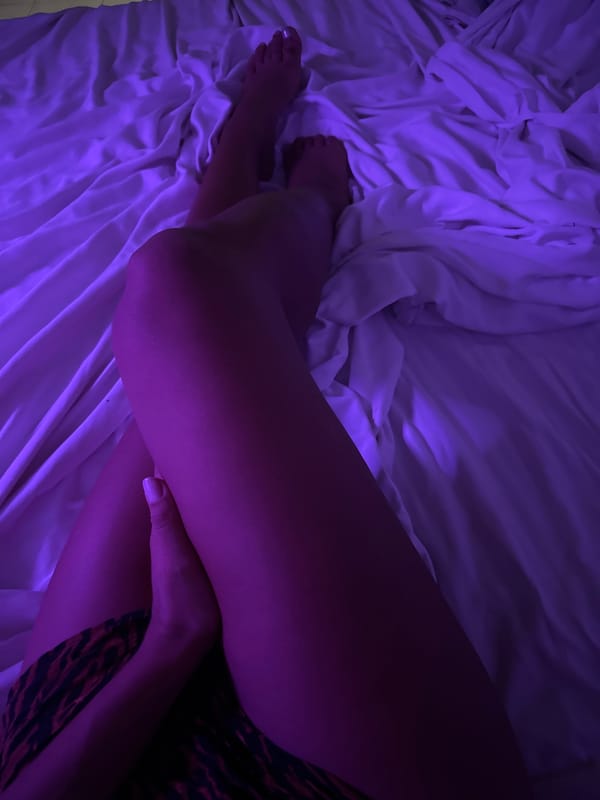 Bedroom repose under purple light, Peleana, Sri Lanka