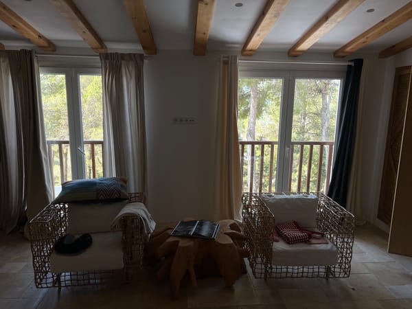 Relaxed afternoon inside a rustic Spanish villa