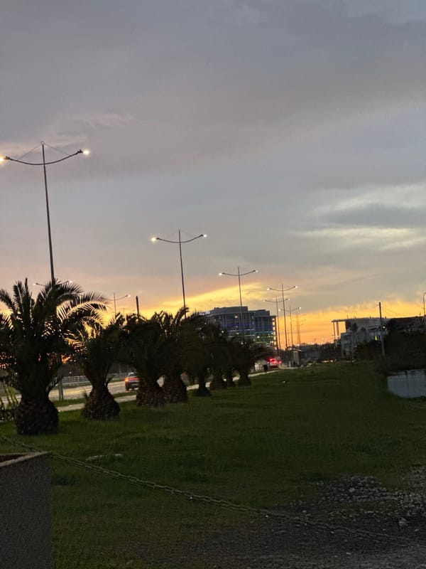 Sunset scene observed in Sirius, Russia