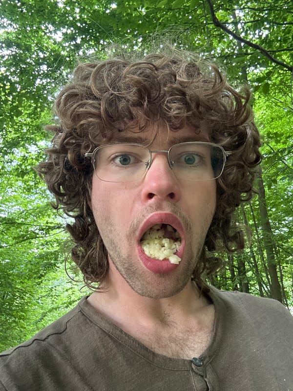 Outdoor snack break somewhere in the Polish hills