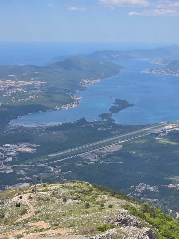 Witness documents Bay of Kotor landscape from multiple viewpoints