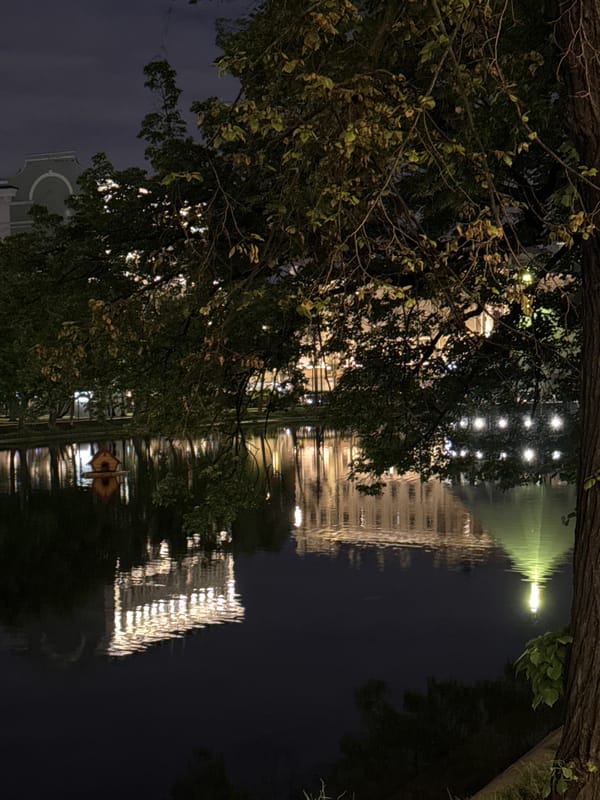 Nighttime Moscow scenes captured across central city locations