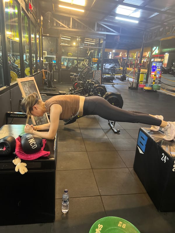 Gym workouts and a night out in Chalong, Thailand