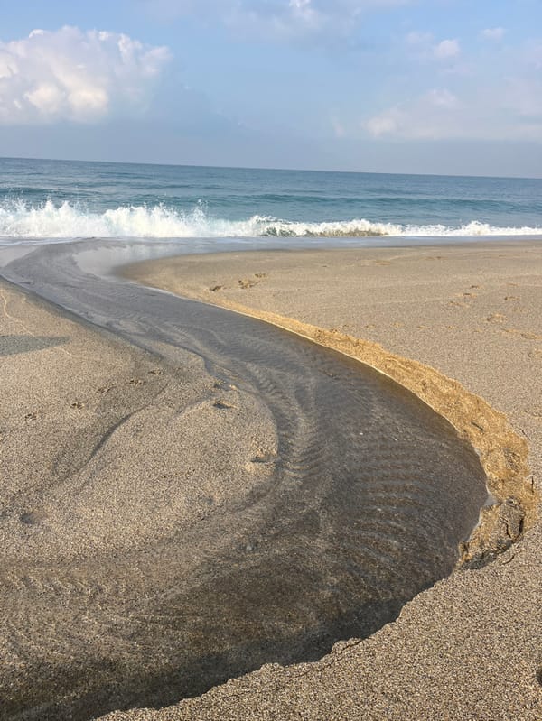 Early morning beach walk documented in Alanya, Turkey