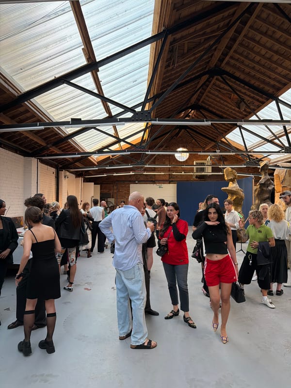 Open studio event in London features sculpture work and creative displays