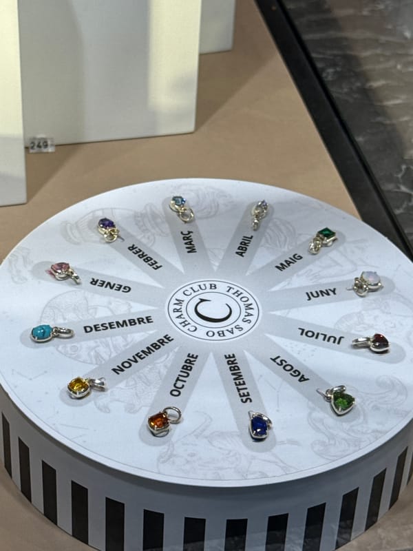 Luxury shopping district displays documented in Barcelona
