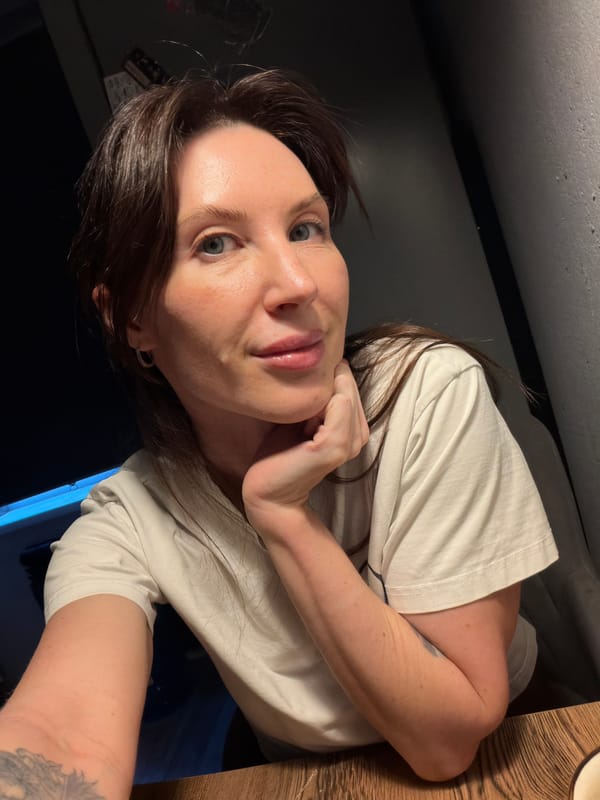 Woman takes indoor selfie in Perm, Russia