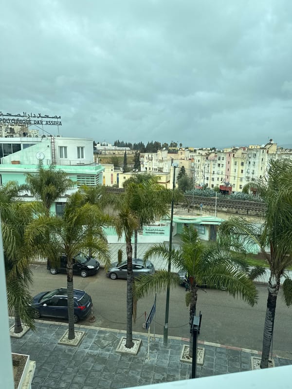 Woman documents medical facility visits across Meknes, Morocco