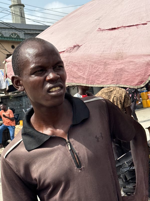 Street life documented in Lekki Nigeria Tuesday morning