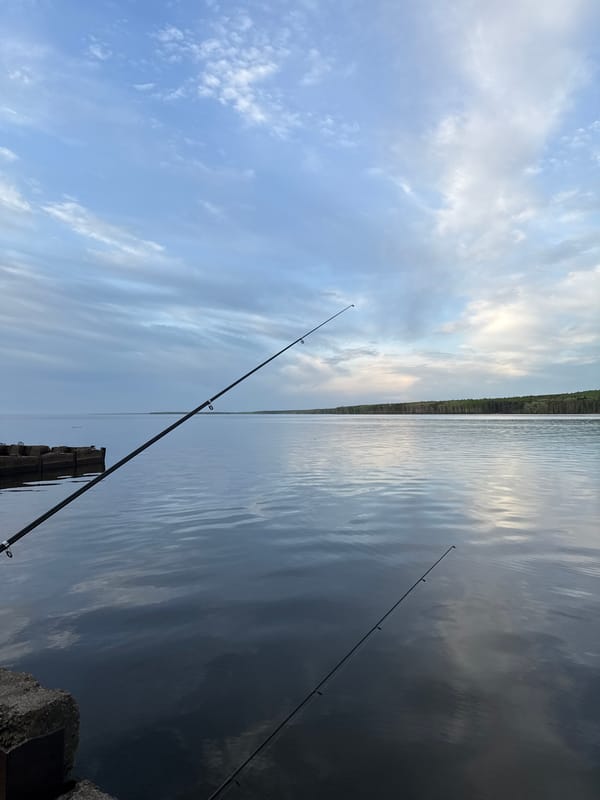 Fishing trip and personal moments documented in Chaikovsky, Russia