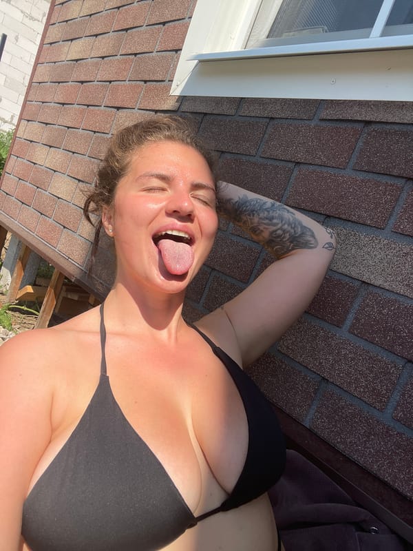 Woman's Morning Self-Care Routine Documented in Suburban Russia