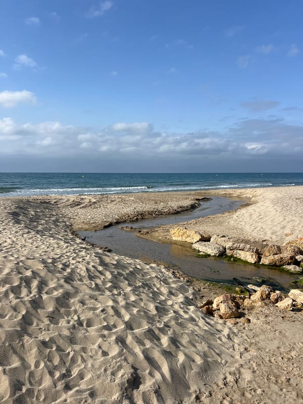 Morning coastal scenes documented in Salou, Spain resort town