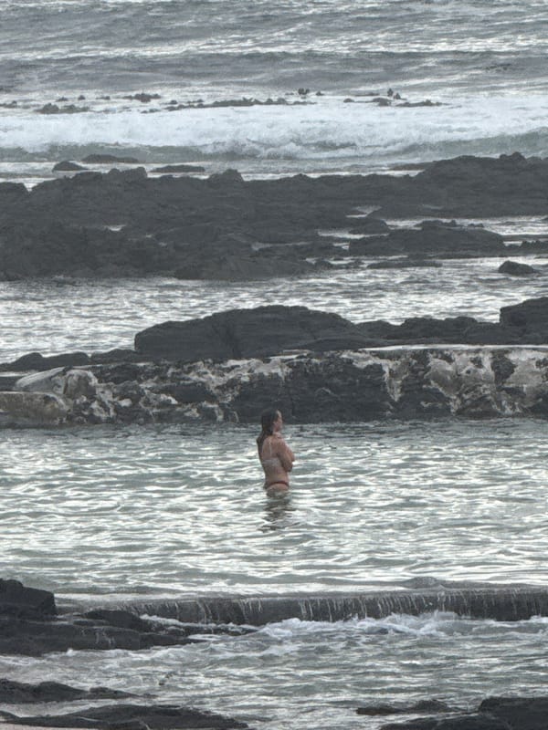 Cape Town coastal life captured during overcast afternoon