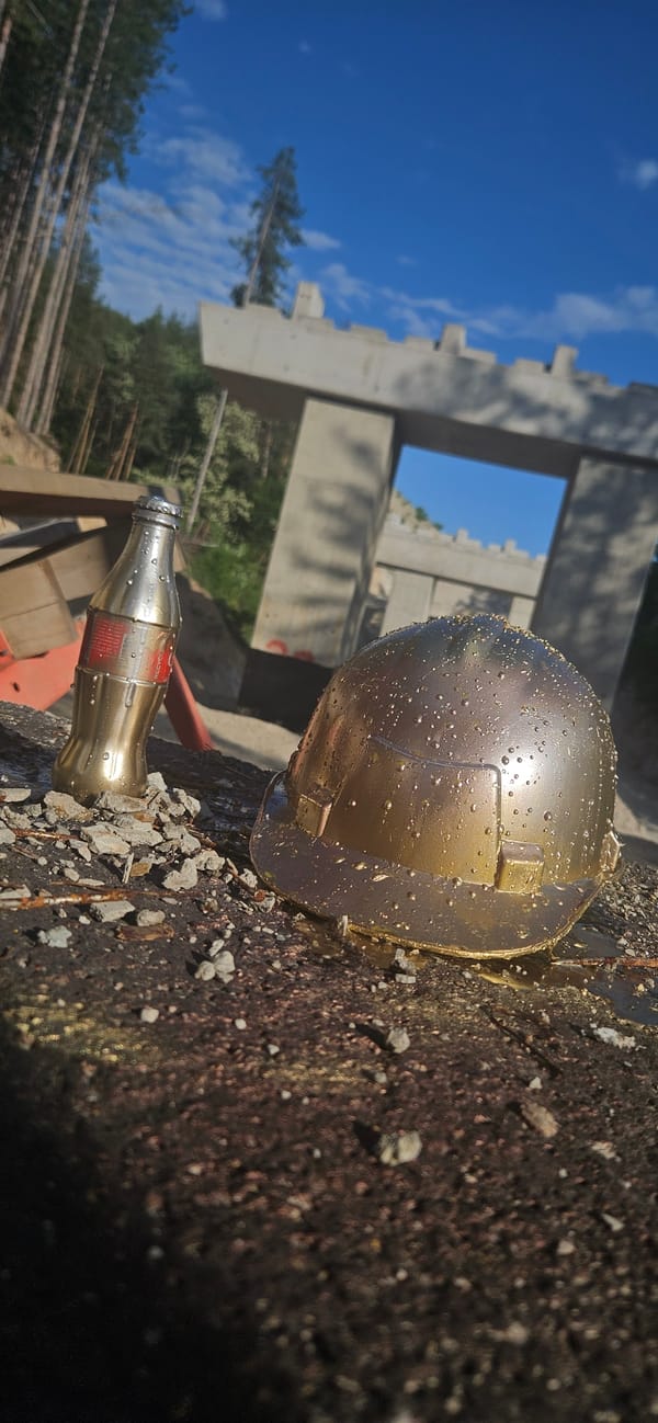 Golden objects and paint spills documented in Kostenets, Bulgaria