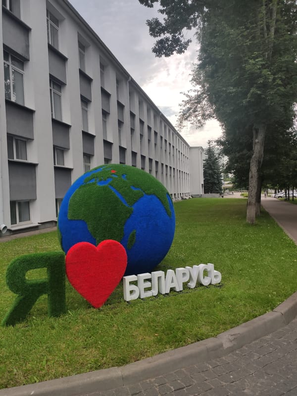 Morning walk through Navapolatsk civic and institutional spaces
