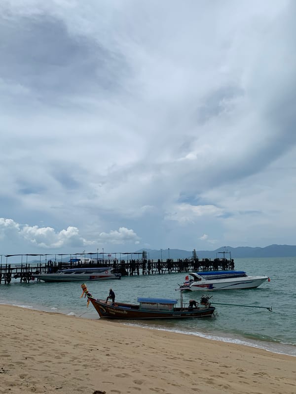 Cloudy morning captured at Baan Tai beach, Thailand