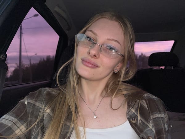 Woman photographed in car in Perm, Russia