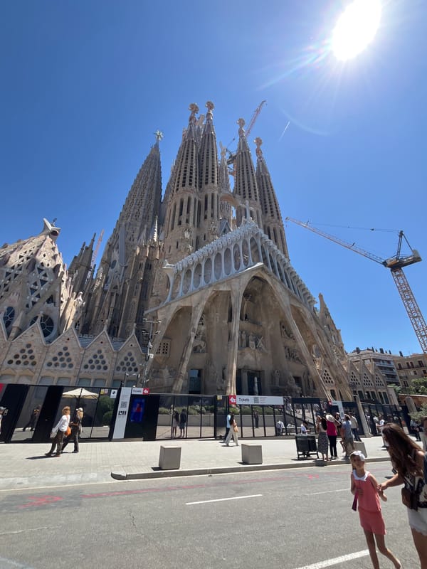 Sagrada Família on a clear day, Barcelona