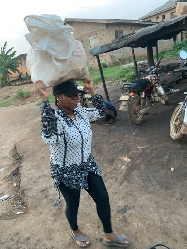 Everyday life on the streets of Shagamu, Nigeria