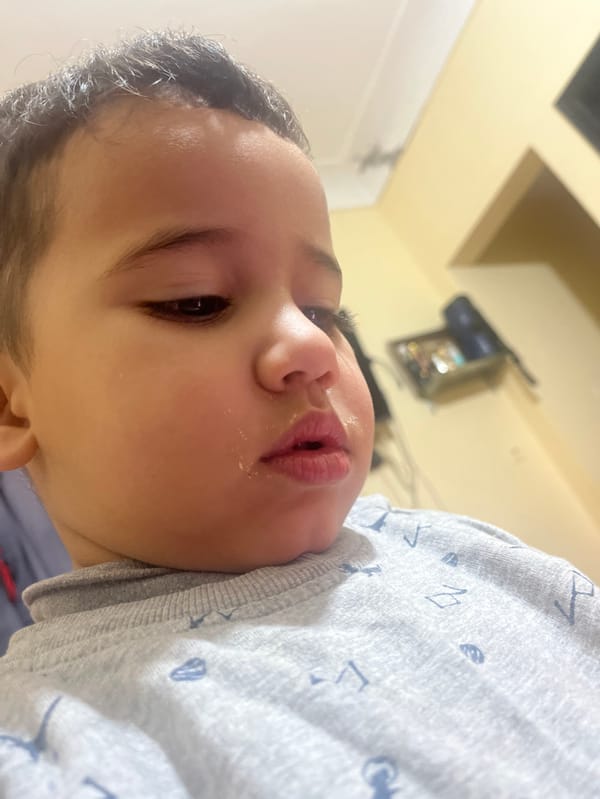 Young child photographed multiple times indoors in Morocco village