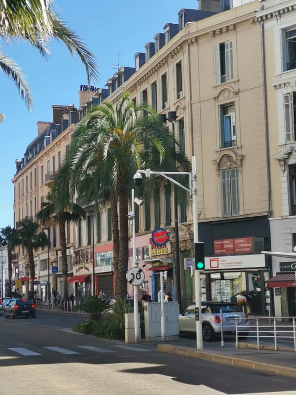 Street scene documented near Place Vauban in Cannes
