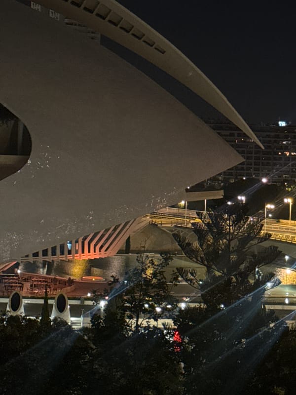 Valencia's City of Arts and Sciences captured at night
