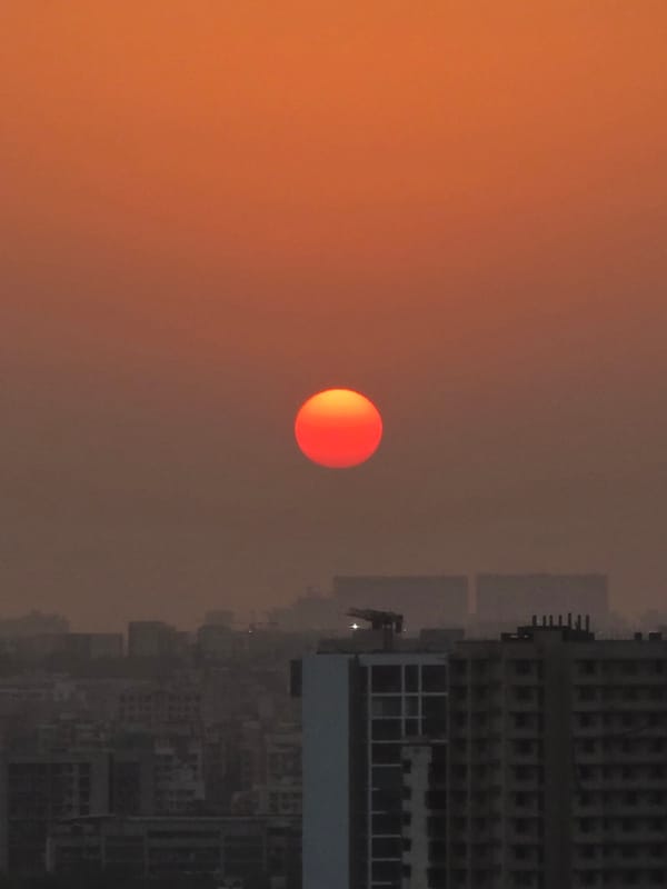 Hazy orange sky, red sun observed in Mumbai