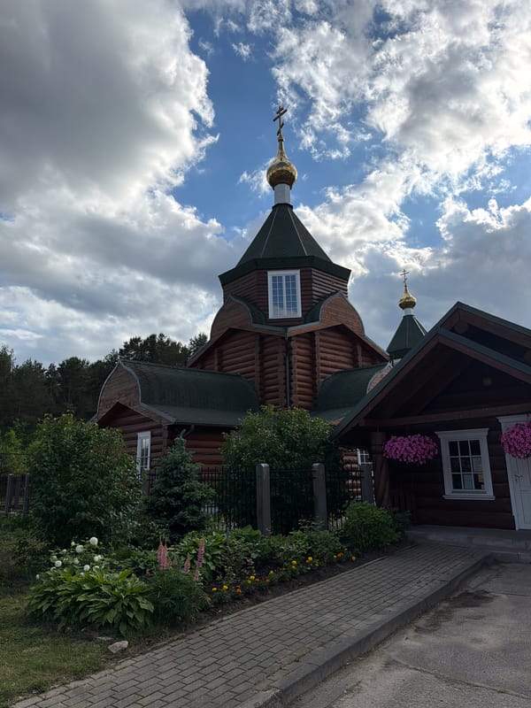 Wooden Orthodox church documented in Baloži, Latvia