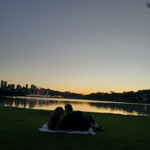 Capybara spotted in urban park setting in Curitiba