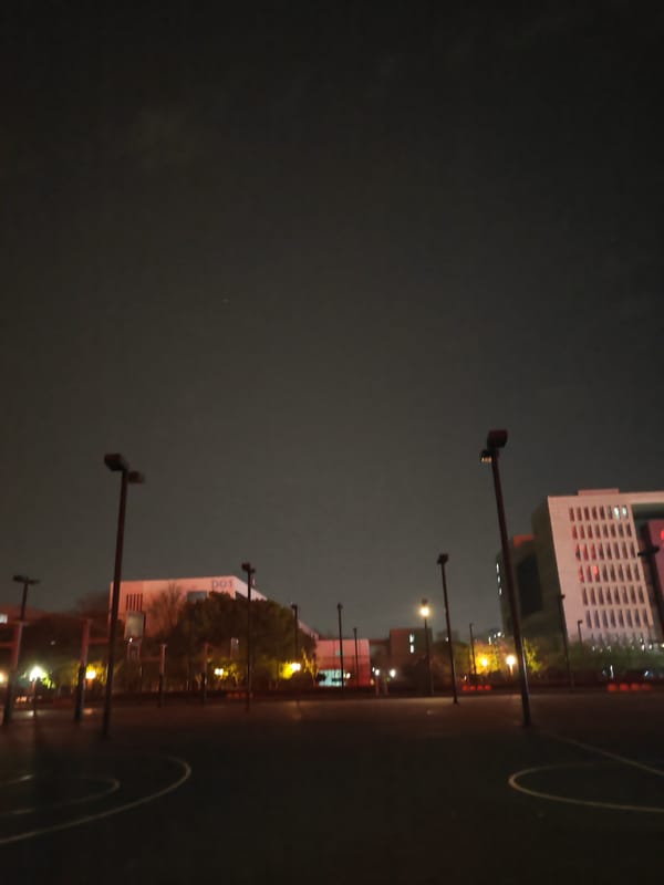 Nighttime sports facilities documented in Jiangning District, China