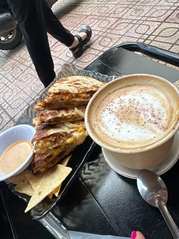 Morning cafe dining documented in Nha Trang Ward