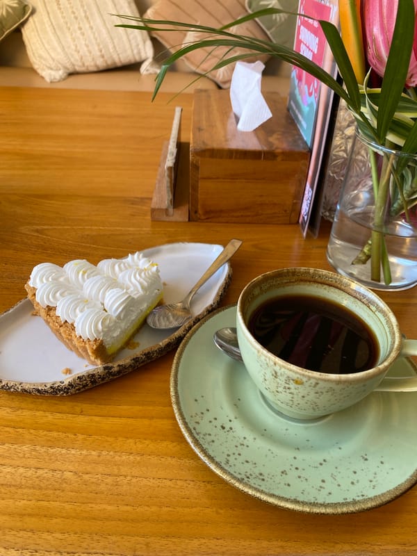Morning breakfast documented at Made's Bakery in Kuta Selatan