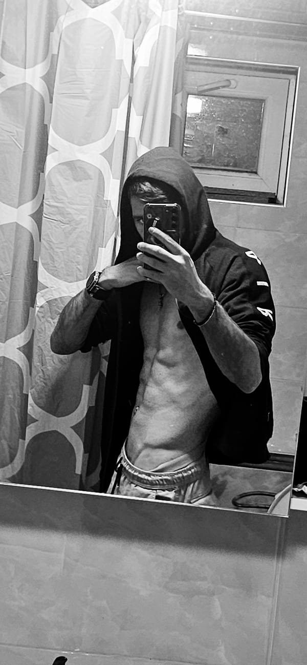 Person takes series of bathroom mirror selfies in Bulgaria