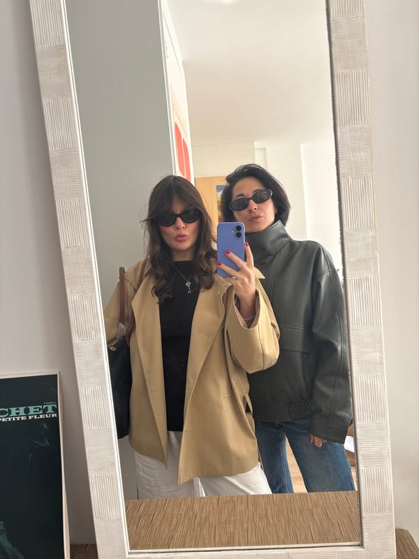 Two women take selfie in Santiago de Compostela elevator