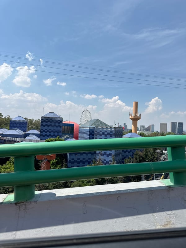 Infrastructure views captured from bridge and vehicle in Mexico City